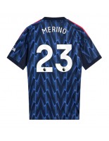 Arsenal Mikel Merino #23 Venkovní Dres 2025-26 Krátký Rukáv